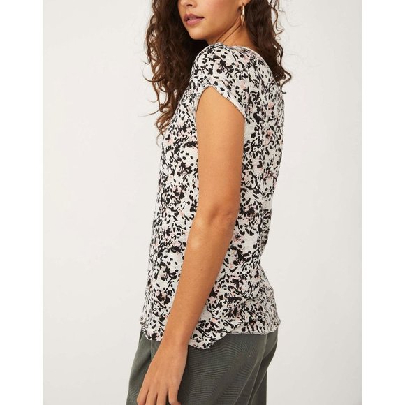 🎉LAST CHANCE🎉 NWT Free People Printed Clare Tee / Wild Thing - Picture 2 of 6